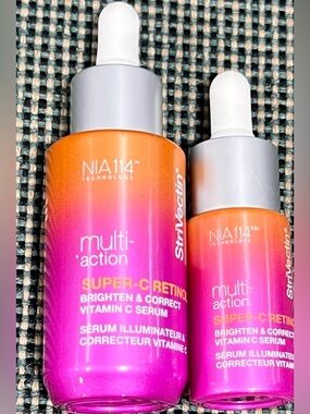 STRIVECTIN  Multi Action Super C Retinol Brighten Correct Serum 1 oz + .5 oz.